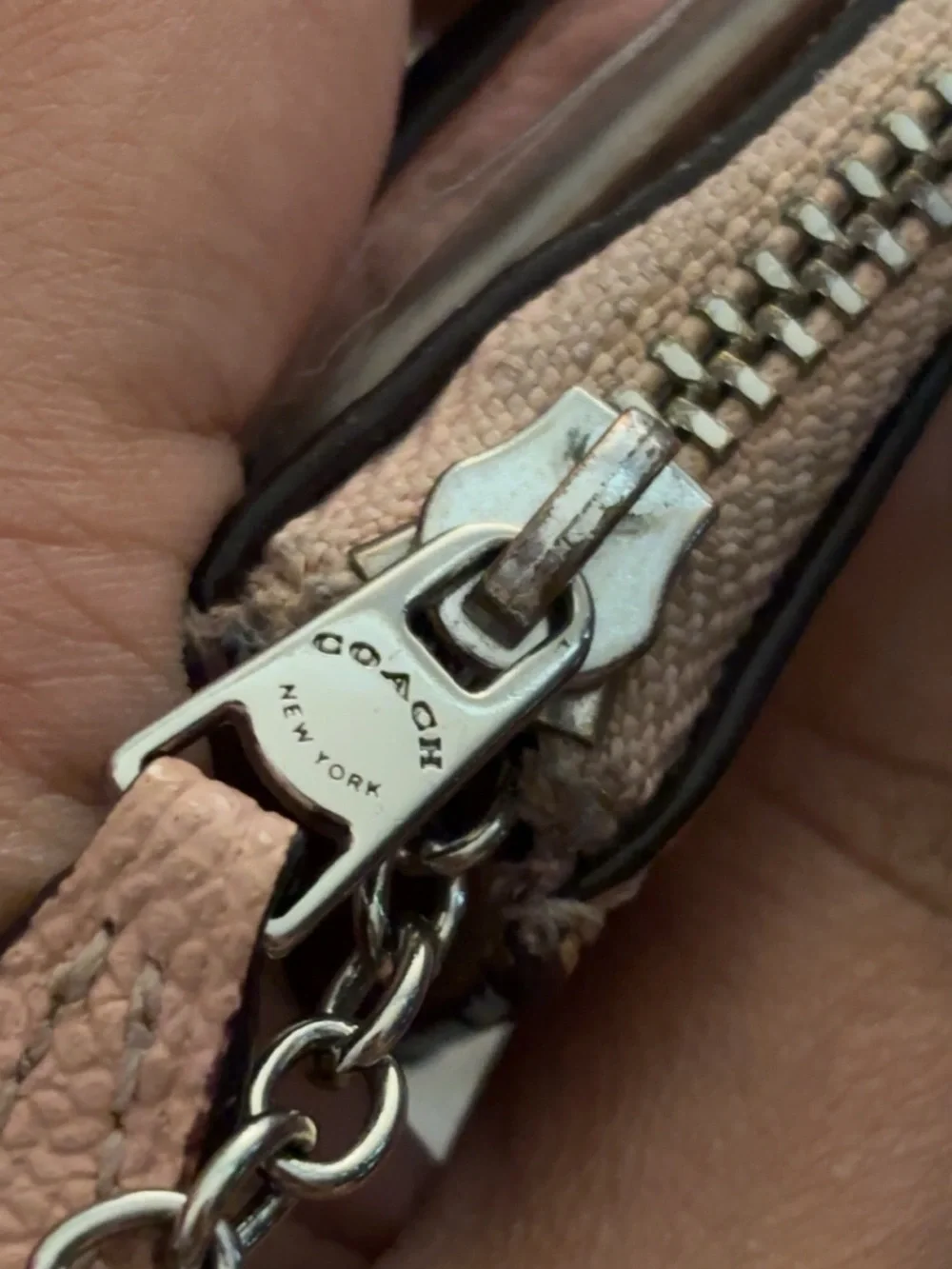 Coach compact leather